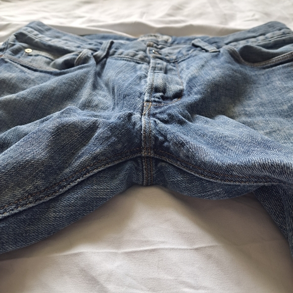 Wesc | Blue acid wash Y2K style mens slim straight leg jean - Picture 6 of 14